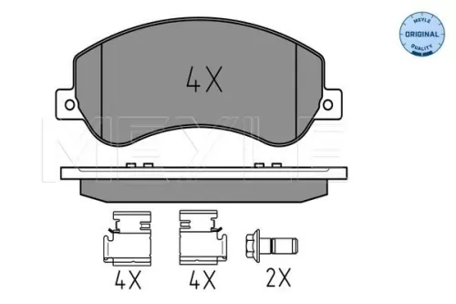 MEYLE Brake Pad Set, disc brake (0252448418)