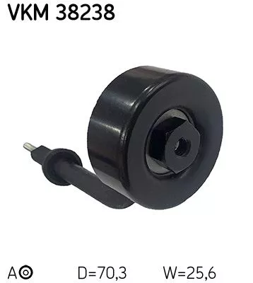 SKF Belt Tensioner, V-ribbed belt (VKM38238)