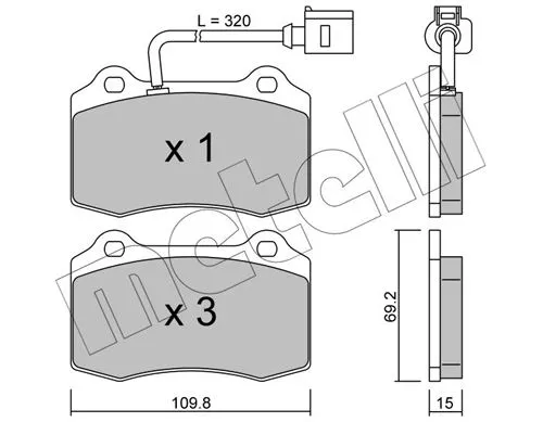 Brake Pad Set, disc brake