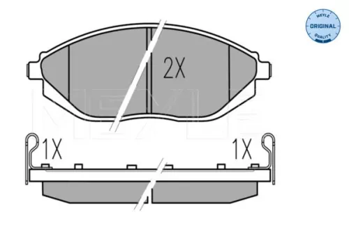 MEYLE Brake Pad Set, disc brake (0252526817/W)