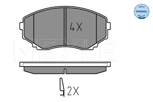 MEYLE Brake Pad Set, disc brake (0252351516/W)