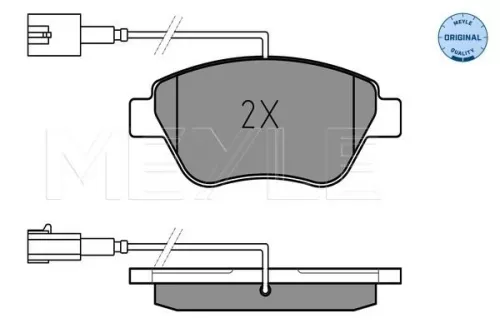 MEYLE Brake Pad Set, disc brake (0252370617/W)