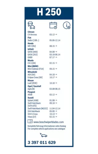 BOSCH Wiper Blade (3397011629)