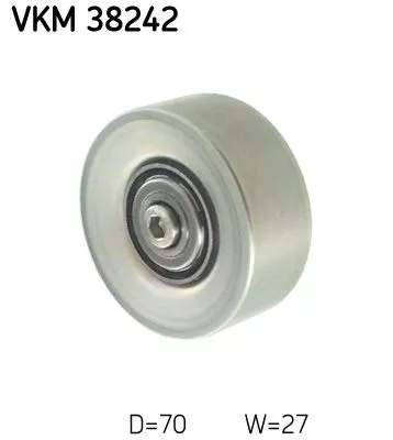 Deflection/Guide Pulley, V-ribbed belt