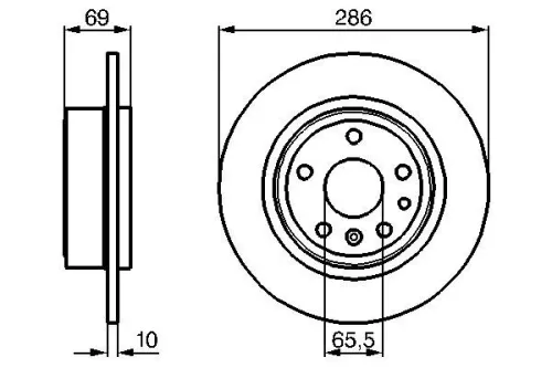 BOSCH Brake Disc (0986478478)