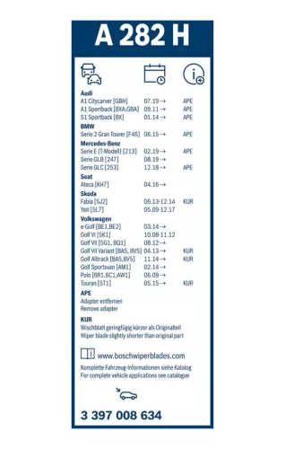 BOSCH Wiper Blade (3397008634)