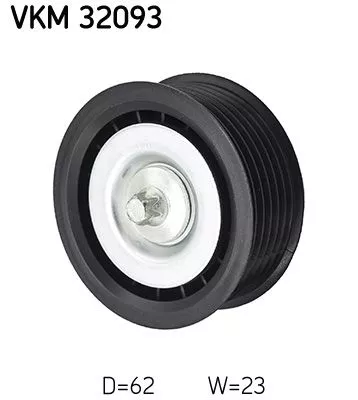 SKF Deflection/Guide Pulley, V-ribbed belt (VKM32093)