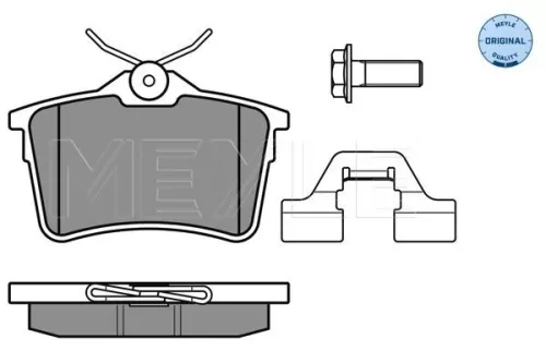 MEYLE Brake Pad Set, disc brake (0252476516/W)