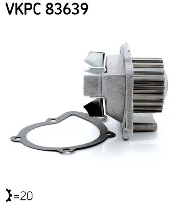 SKF Water Pump, engine cooling (VKPC83639)