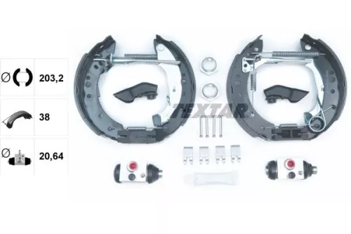 TEXTAR Brake Shoe Set (84059801)