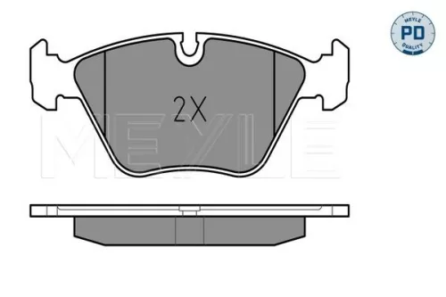 MEYLE Brake Pad Set, disc brake (0252167720/PD)