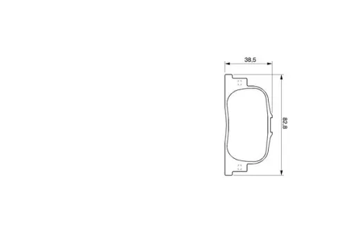 BOSCH Brake Pad Set, disc brake (0986424730)