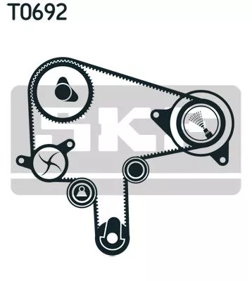 SKF Water Pump & Timing Belt Kit (VKMC94920-1)