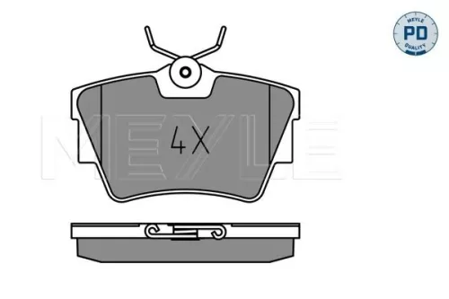 MEYLE Brake Pad Set, disc brake (0252322416-1/PD)