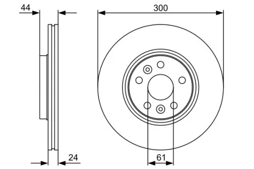 BOSCH Brake Disc (0986479554)