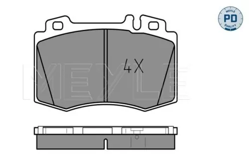 MEYLE Brake Pad Set, disc brake (0252327117/PD)