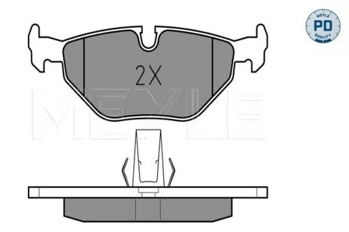 MEYLE Brake Pad Set, disc brake (0252169117/PD)