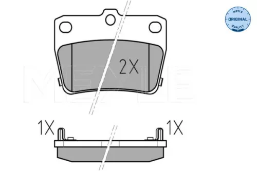 MEYLE Brake Pad Set, disc brake (0252365614/W)