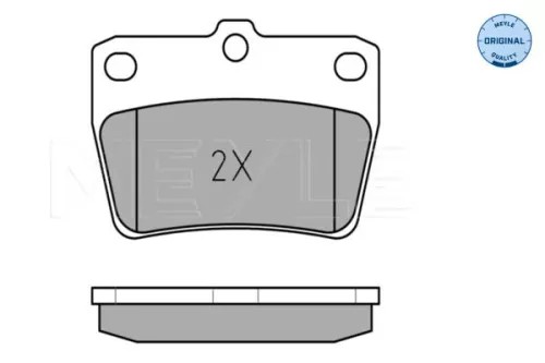 MEYLE Brake Pad Set, disc brake (0252365614/W)