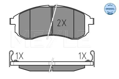 MEYLE Brake Pad Set, disc brake (0252387914/W)