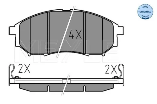 MEYLE Brake Pad Set, disc brake (0252369816/W)