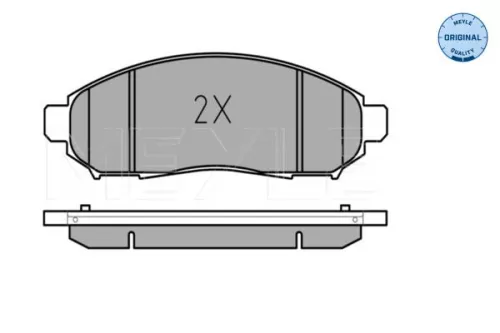 MEYLE Brake Pad Set, disc brake (0252422716/W)