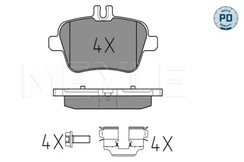MEYLE Brake Pad Set, disc brake (0252484818/PD)