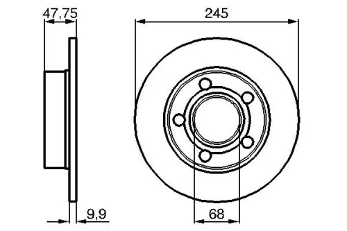 BOSCH Brake Disc (0986479B56)
