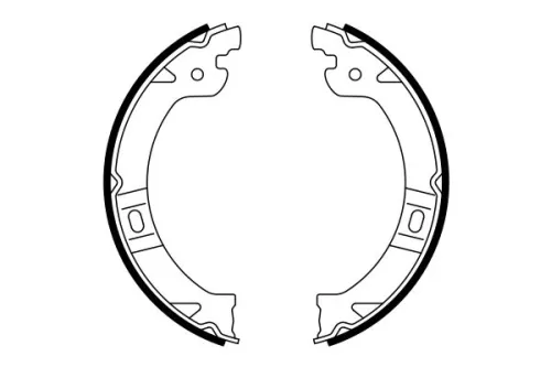 BOSCH Brake Shoe Set, parking brake (0986487919)