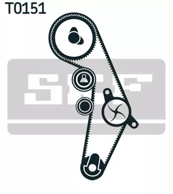 SKF Water Pump & Timing Belt Kit (VKMC01918-1)