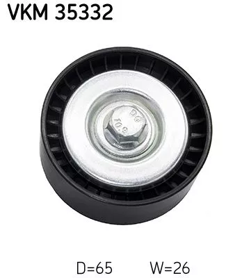 SKF Deflection/Guide Pulley, V-ribbed belt (VKM35332)