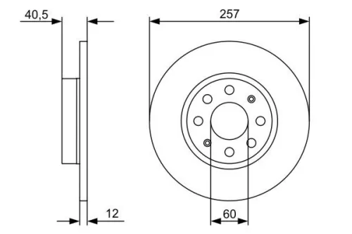 BOSCH Brake Disc (0986479C11)