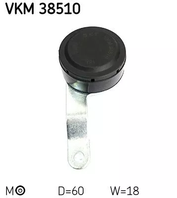 SKF Belt Tensioner, V-ribbed belt (VKM38510)