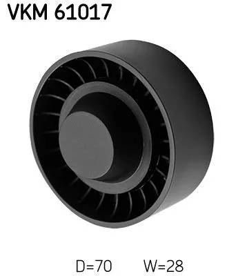 SKF Deflection/Guide Pulley, V-ribbed belt (VKM61017)