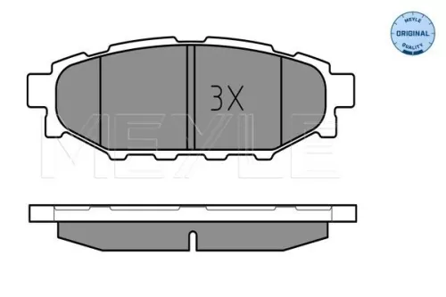 MEYLE Brake Pad Set, disc brake (0252427114/W)