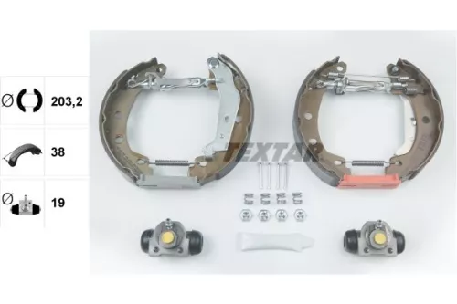 TEXTAR Brake Shoe Set (84049501)