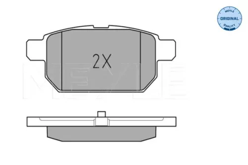 MEYLE Brake Pad Set, disc brake (0252525814/W)