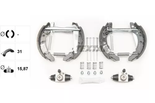 TEXTAR Brake Shoe Set (84018202)