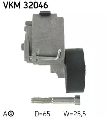 SKF Belt Tensioner, V-ribbed belt (VKM32046)