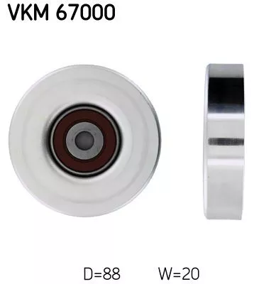 Deflection/Guide Pulley, V-ribbed belt