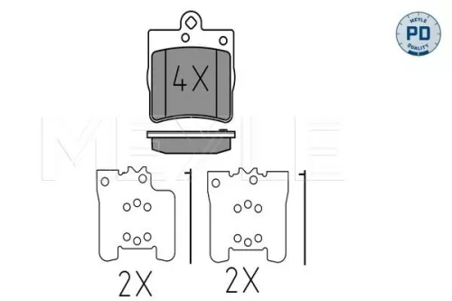 MEYLE Brake Pad Set, disc brake (0252191915/PD)