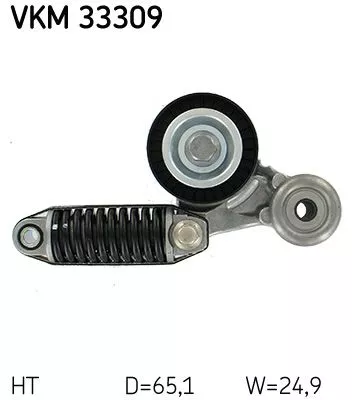 SKF Belt Tensioner, V-ribbed belt (VKM33309)
