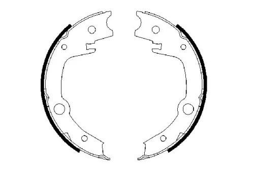 BOSCH Brake Shoe Set, parking brake (0986487679)