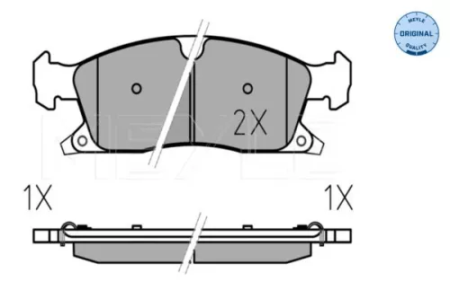 MEYLE Brake Pad Set, disc brake (0252519021)