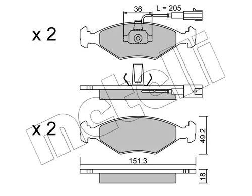 Brake Pad Set, disc brake
