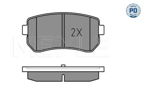 MEYLE Brake Pad Set, disc brake (0252432015/PD)