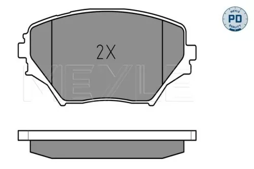 MEYLE Brake Pad Set, disc brake (0252358517/PD)