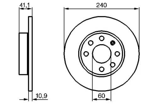 BOSCH Brake Disc (0986479189)