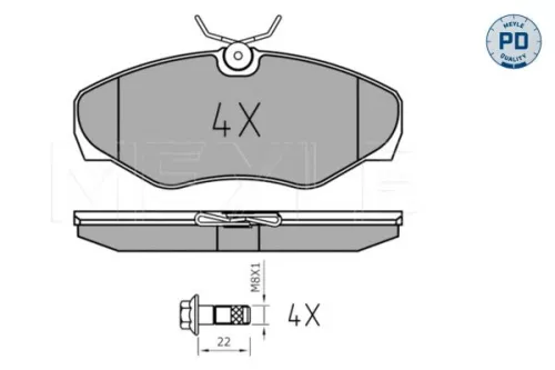 MEYLE Brake Pad Set, disc brake (0252309918/PD)