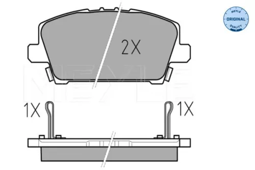 MEYLE Brake Pad Set, disc brake (0252408717/W)